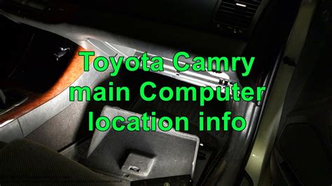 That internal computer operates much of the vehicle. . How to reset toyota camry computer
